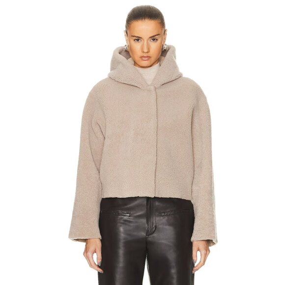 Women's Beige Hooded Jacket - Picture 2 of 5